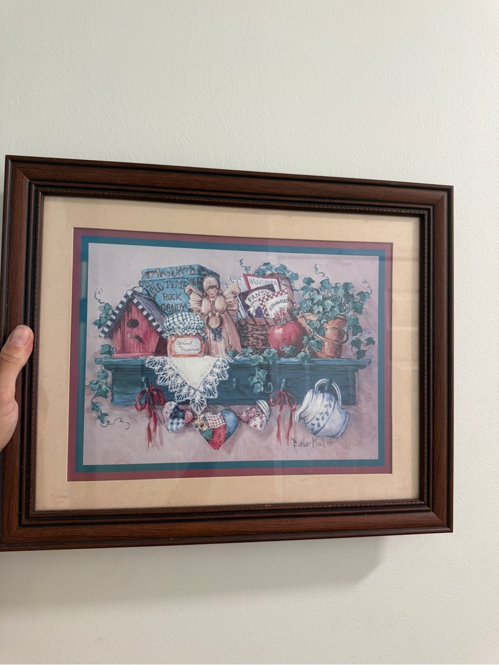 Barbara Mock Country Shelf Framed Print